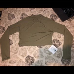 Green Long sleeve (bathing suit material)